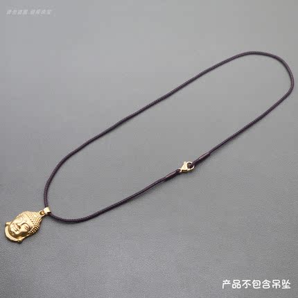 项链吊坠绳简约编织项链绳锁骨链挂绳本命年金坠小红绳毛衣链配饰