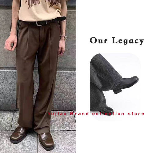 煳椒 Our legacy 英伦风真皮切尔西靴中筒靴马丁靴子男女款