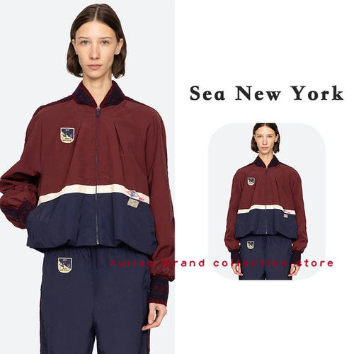 煳椒 Sea New York 运动撞色防风夹克宽松开襟短女上衣外套