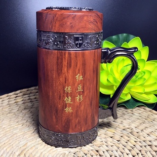 红豆杉杯子杯水杯正品天然原木茶杯木杯工艺礼品实木杯