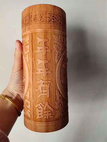 红豆杉杯子实木杯子浅雕水杯正品天然原木茶杯木杯工艺礼品