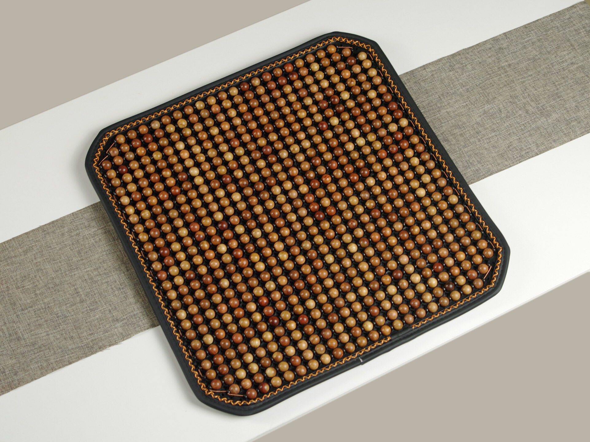 缅甸花梨木珠汽车坐垫夏季凉垫木珠透气前排夏天通用货车垫子单座