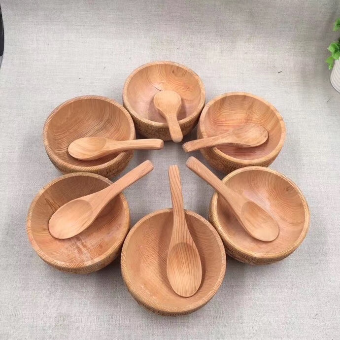 红豆杉福字碗具碗筷18件套送礼自用健康天然用品礼盒