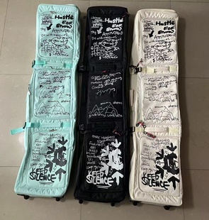 滑雪板包单双板通用带轮可托运分仓防水板包滑雪装备包单双肩背包