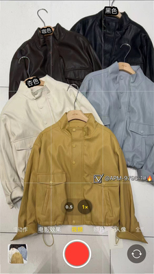 冬季上新 超柔植物蛋白皮衣外套美式复古加绒时尚百搭皮衣