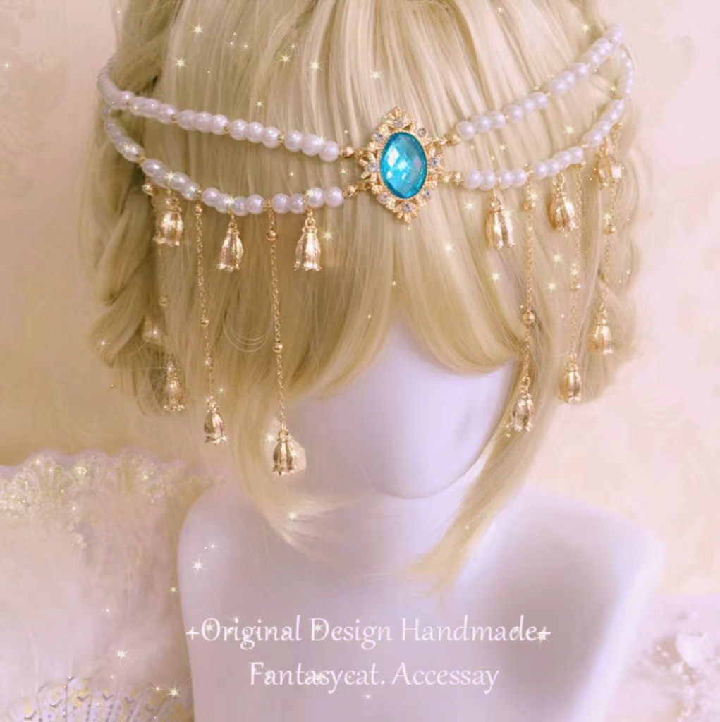 唯美古典lolita珍珠流苏额饰 仙女眉心坠异域飞天发饰额头链,饰品/流行首饰/时尚饰品新,项链,淘宝优惠券,粉丝福利购,淘宝优惠卷