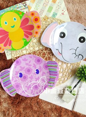 宝宝餐具 卡通动物 造型仿瓷吃饭碗餐盘 儿童动物汤碗食物盘子