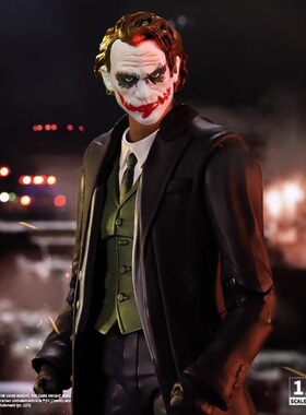 官方正版Dc小丑希斯莱杰模型手办可动手办模型玩具摆件《蝙蝠侠》