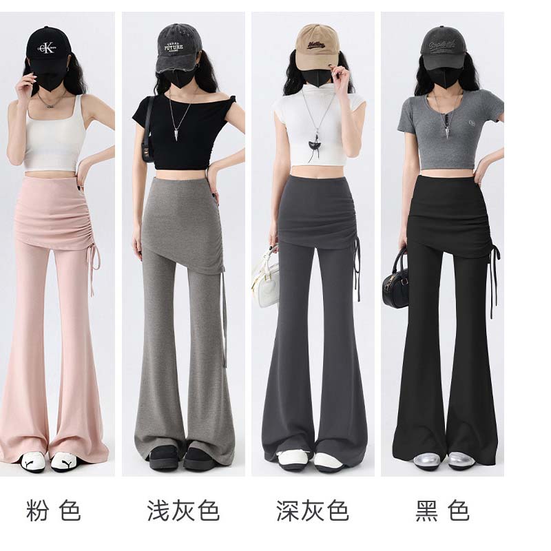 屁帘微喇裤子女春夏季薄款2026新款垂坠感休闲运动喇叭瑜伽糯米裤图片