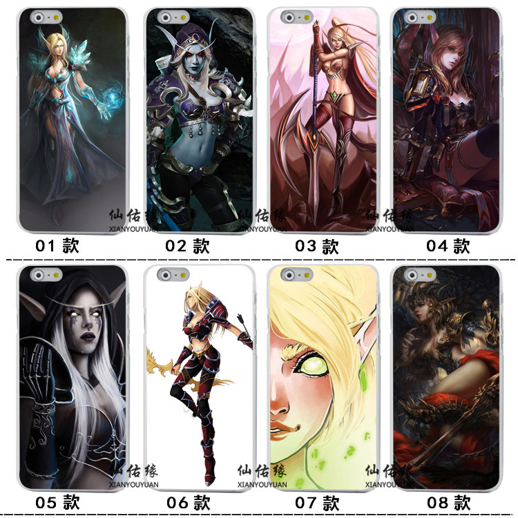 适用7plus手机壳5SE6S我叫MT血精灵法师12promax7魔兽世界ip8