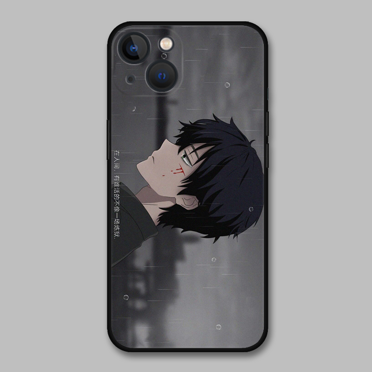 适用苹果13/iPhone11/12pro/XR/xsmax动漫男像人间失格伤感手机壳