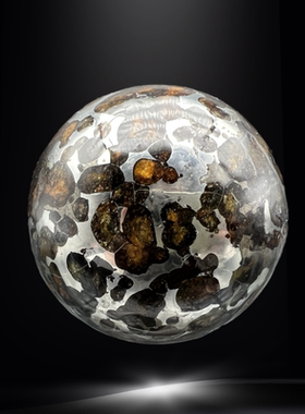 俄罗斯随城橄榄陨石圆球