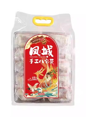回乡客宁夏特产八宝茶凤城手工八宝茶三泡台750克袋装八宝盖碗茶