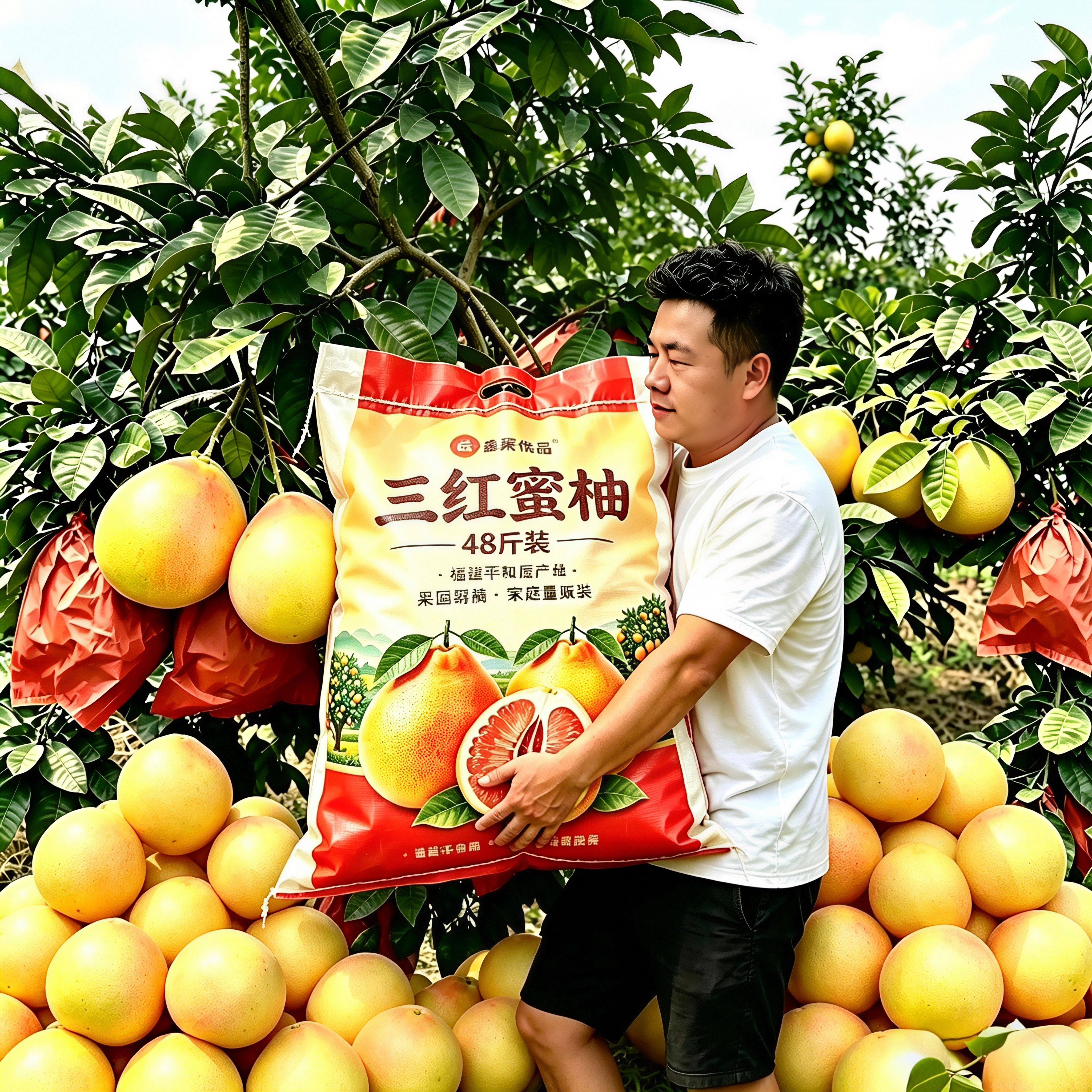 福建现摘现发三红蜜柚
