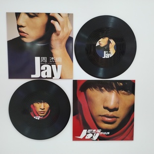 复古周杰伦周董Jay黑胶唱片摆件简约样板间8090创意送礼装饰品