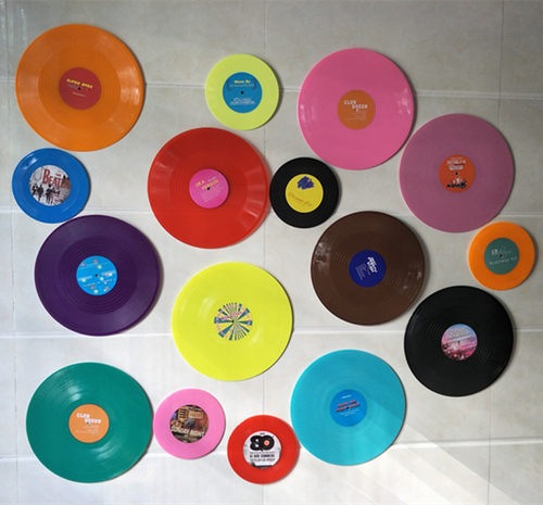 复古风黑胶装饰酒吧咖啡馆照片墙