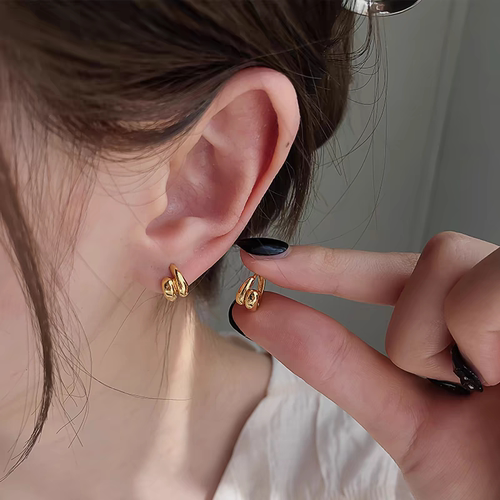 水滴耳环女小众设计高级感耳扣