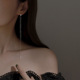 耳钉 小众设计高级感日韩个性 925纯银流苏长款 耳线女气质轻奢时尚