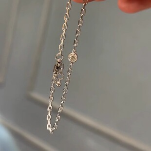 s925纯银爆闪泡泡钻圆球手链女轻奢小众设计高级感精致高颜值手饰