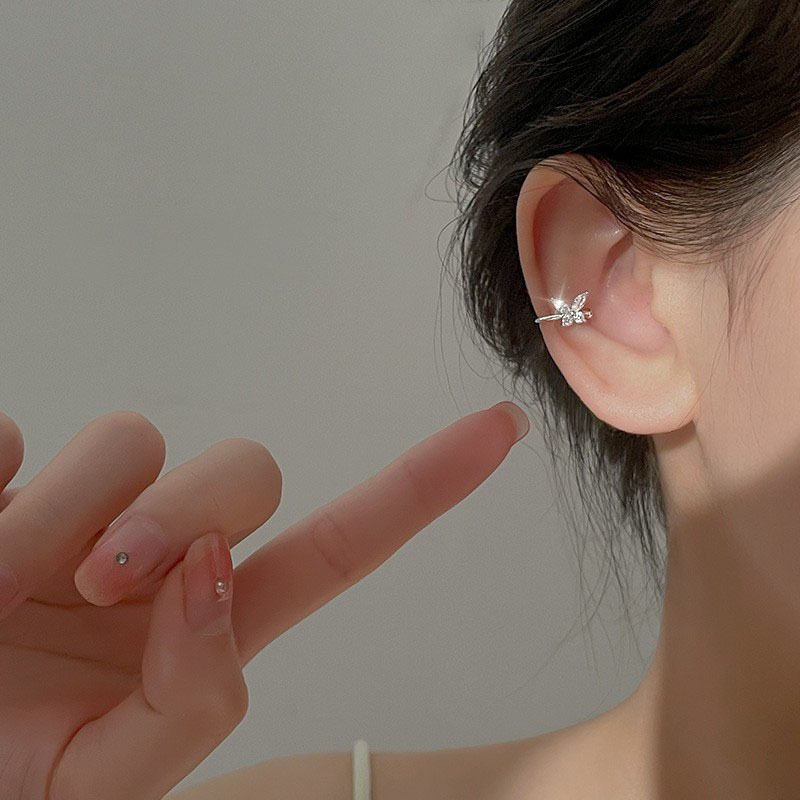 s925纯银蝴蝶耳夹无耳洞女2024年新款耳骨夹简约轻奢小众设计耳饰,饰品/流行首饰/时尚饰品新,耳夹,淘宝优惠券,粉丝福利购,淘宝优惠卷