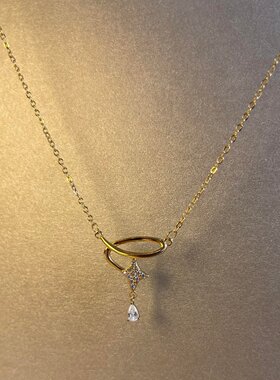 清冷感芒星项链女轻奢小众高级感