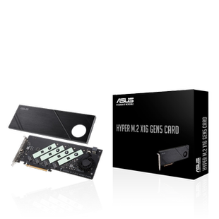 M.2 X16 GEN5 ASUS NVME THYPER CARD扩展卡PCIe转M2 SSD 华硕