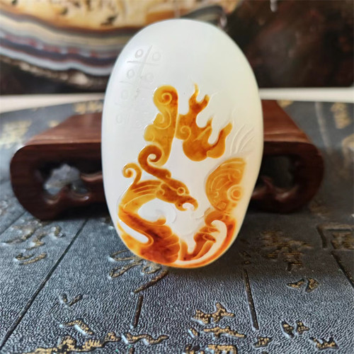 天然玛瑙手把件手工雕刻
