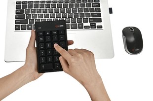 MCSAITE 无线数字小键盘鼠标套装台式电脑笔记本收银无线键鼠套件