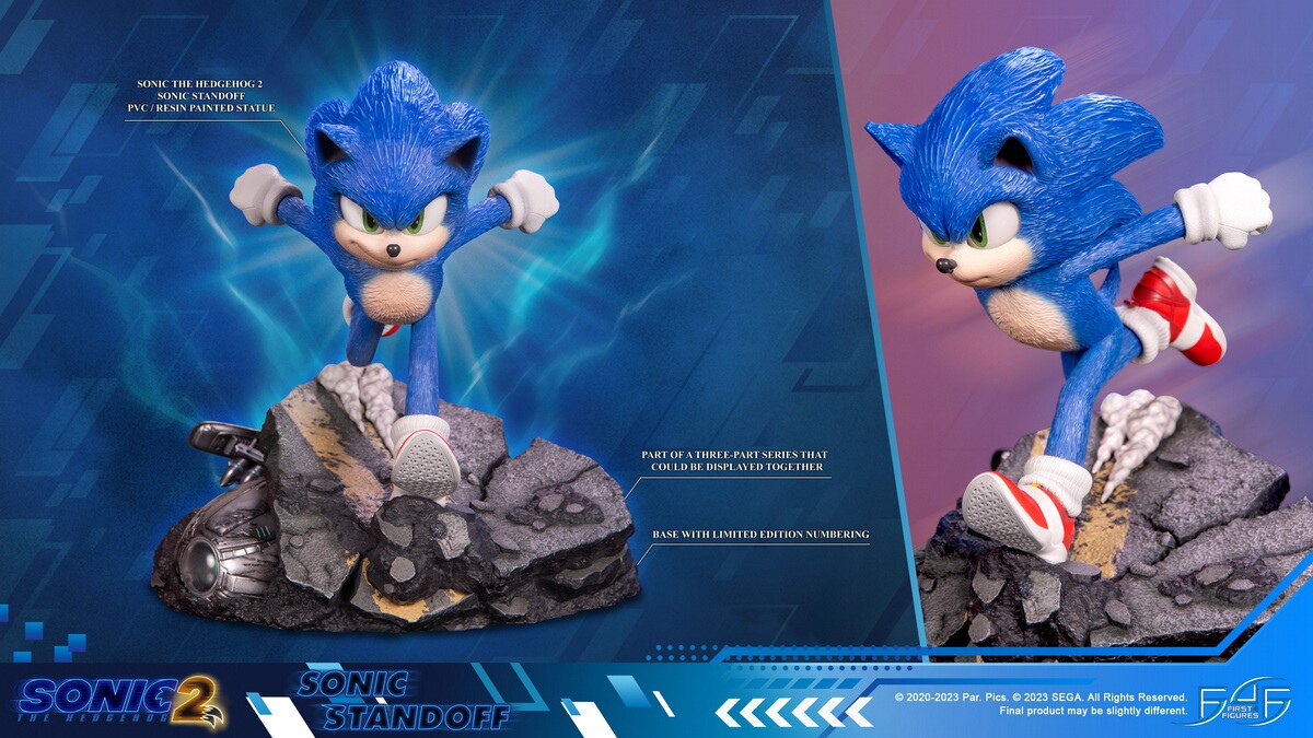first 4 figures 刺猬索尼克 sonic the hedgehog 2 雕像手办
