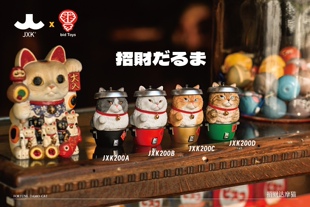 静态动物模型 JXK×bid Toys 招财达摩猫 手办