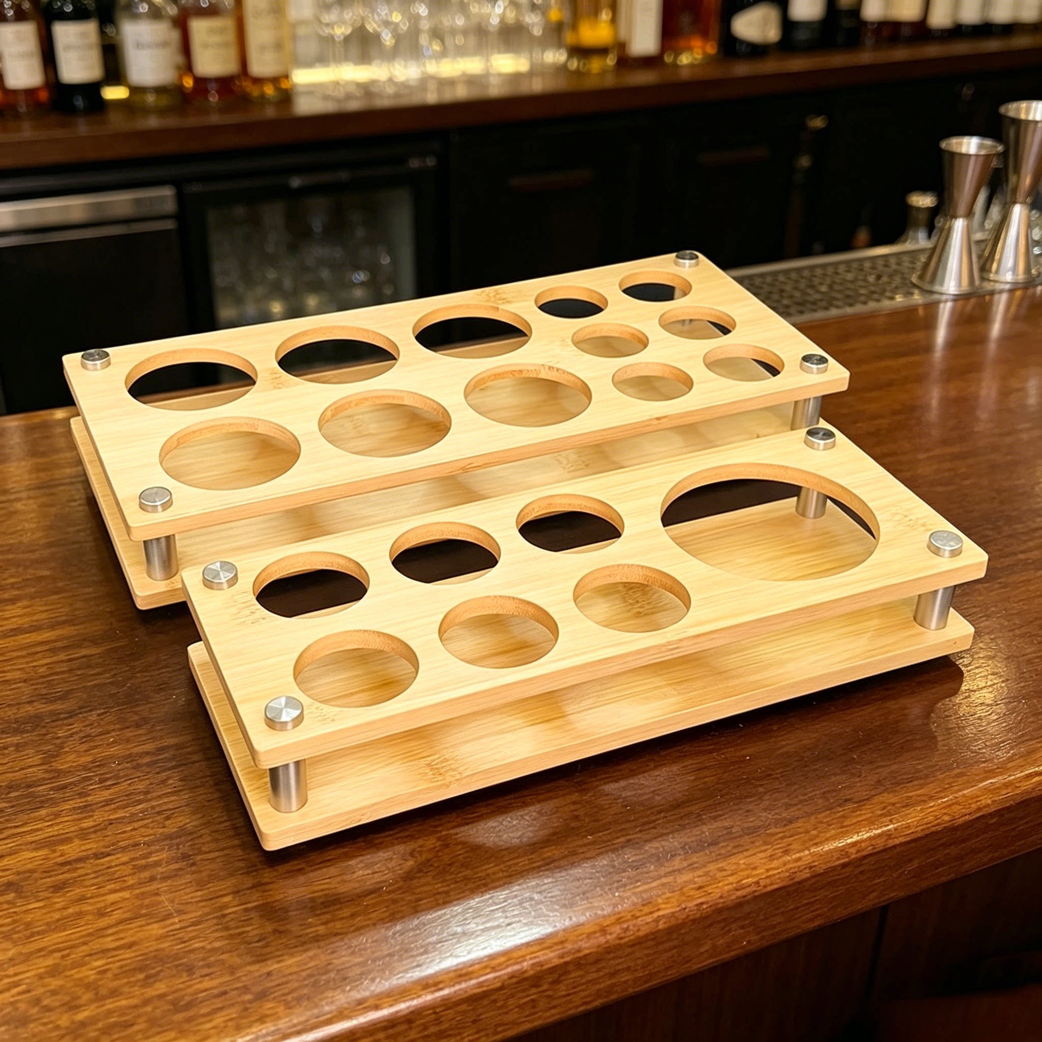 玖亿竹木收纳酒分酒器杯架酒具图片
