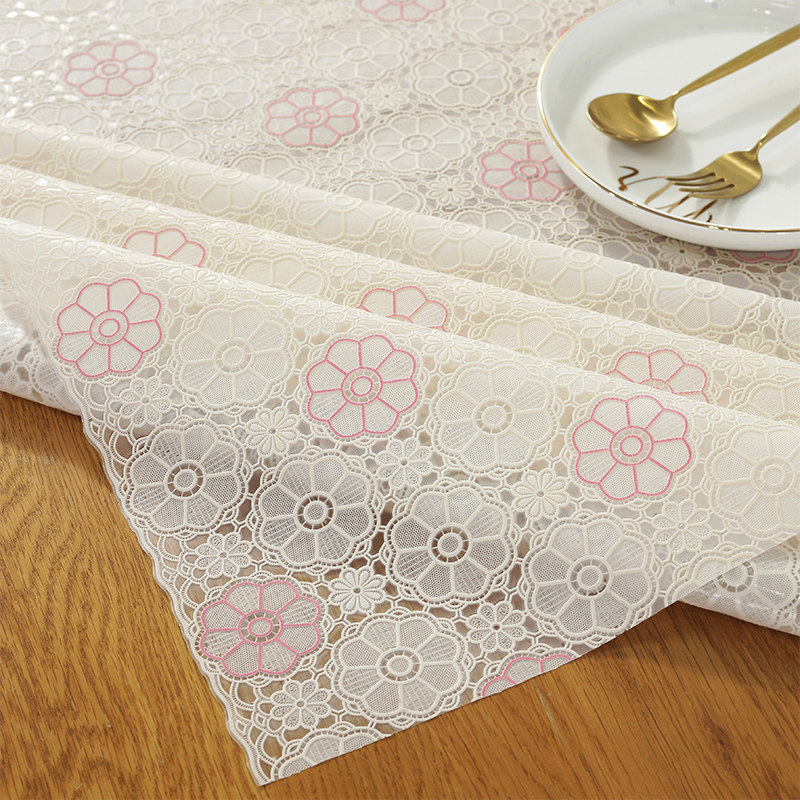 pvc桌布防水防烫防油免洗塑料餐桌垫客厅茶几蕾丝长方形网红台布,居家布艺,桌布,淘宝优惠券,粉丝福利购,淘宝优惠卷