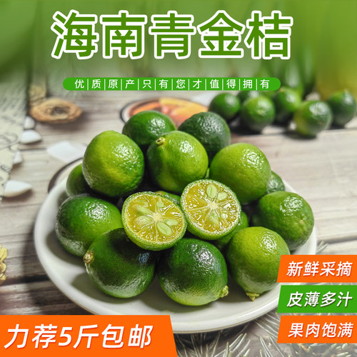 新鲜皮薄多汁海南小金桔青包邮