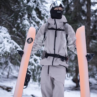 单板双板通用专业防水 外套男女同款 POMT硬壳3L滑雪服nova新款 冬季