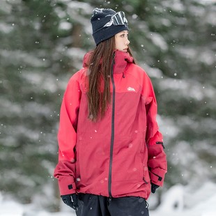 限量风格滑雪服男女同款防水3L面料pomt