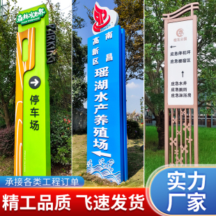 户外立式导向牌室内商场导视牌指示牌定制不锈钢景区停车场引导牌