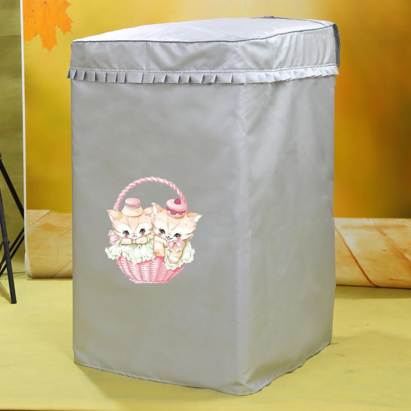 适用海尔洗衣机罩10公斤防水防晒全自动波轮上开翻盖防尘布套8kg