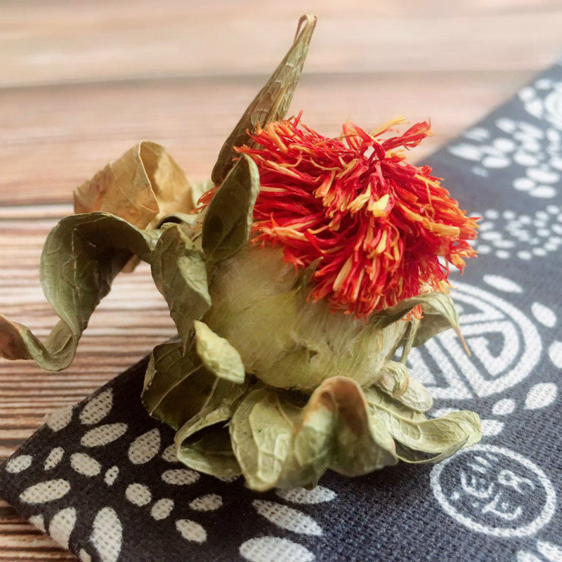 中药材橙菠萝花茶红花头有藏红花草红花红花球番红花泡茶500g包邮图片