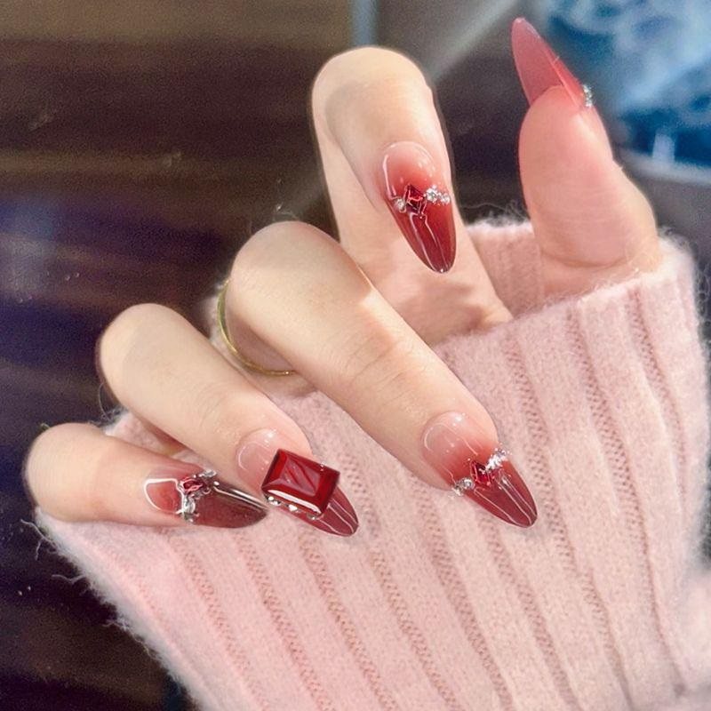 马年美甲穿戴甲2026新年款学生儿童6-12岁小孩中长款显白指甲贴片,彩妆/香水/美妆工具,穿戴甲/甲片,淘宝优惠券,粉丝福利购,淘宝优惠卷