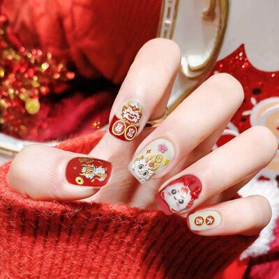 2026新款儿童美甲磨砂大吉龙穿戴