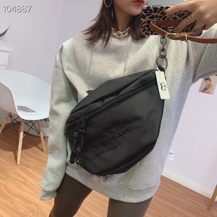 胸包大号帆布新品 百搭休闲斜挎马鞍包简约大容量日系腰包男女潮牌