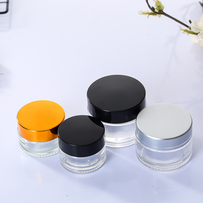 5g10g 20g30g 50g80g玻璃化妆品分装瓶面霜膏霜空瓶 散装罐含盖