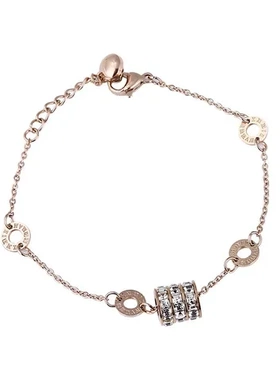 欧美钛钢手链不掉色女小蛮腰爆款手环网红ins流行饰品金色手环18K