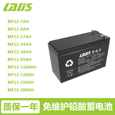 雷迪司免维护蓄电池7AH/9/17/24/38/65/100/120/150/200AH