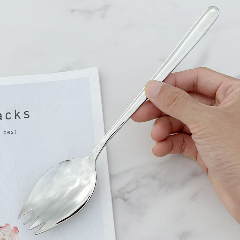 304不锈钢勺叉一体西餐餐叉吃饭勺吃泡面叉子成人饭叉家用沙拉叉,餐饮具,西餐餐叉,淘宝优惠券,粉丝福利购,淘宝优惠卷
