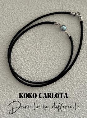 「暮色魅影」海水珍珠编绳项链