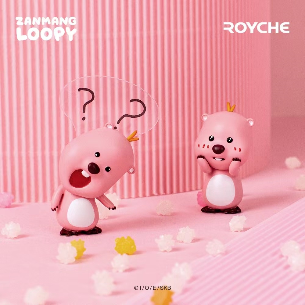 【现货】韩国代购Loopy正版桌面摆件粉色海狸露比周边生日礼物女