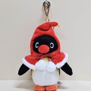 韩国正版代购pingu圣诞限定企鹅毛绒挂件包包挂件钥匙扣礼物男女