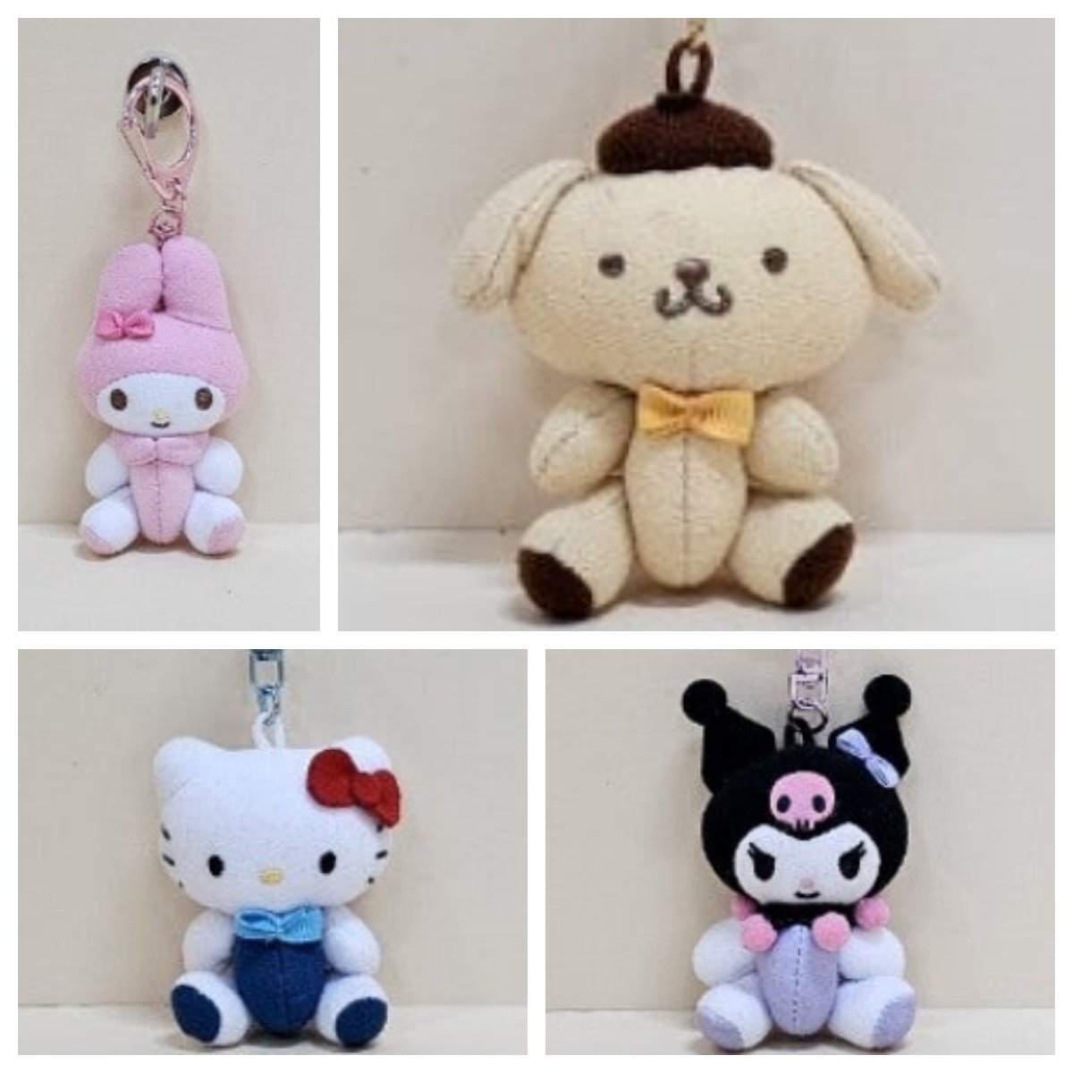韩国代购三丽鸥坐姿美乐蒂Kitty布丁狗毛绒玩偶挂件钥匙包挂礼物,模玩/动漫/周边/娃圈三坑/桌游,动漫挂件/文具,淘宝优惠券,粉丝福利购,淘宝优惠卷