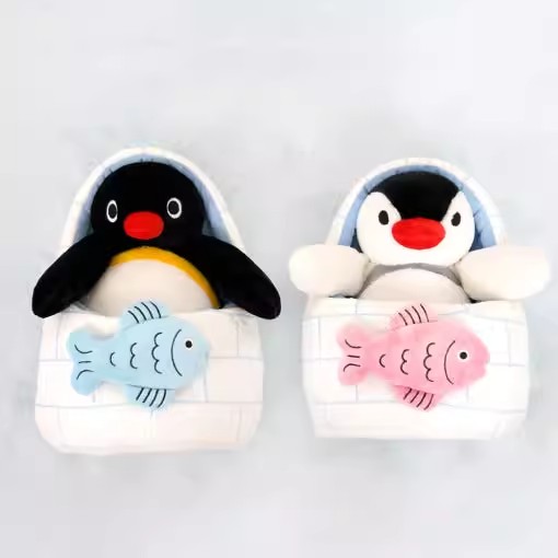 韩国正版pingu冰屋企鹅毛绒玩偶